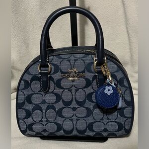 Coach Sydney Satchel CH140 in Signature Denim Chambray Crossbody & Top Handle